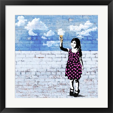 Framed Sky Cream Print