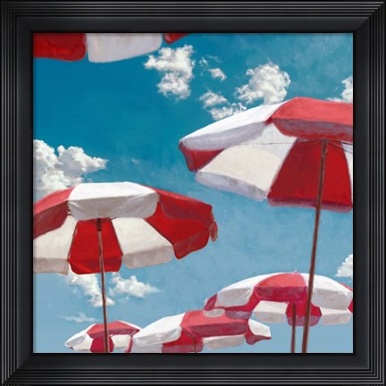 Framed Beach Life II (detail) Print