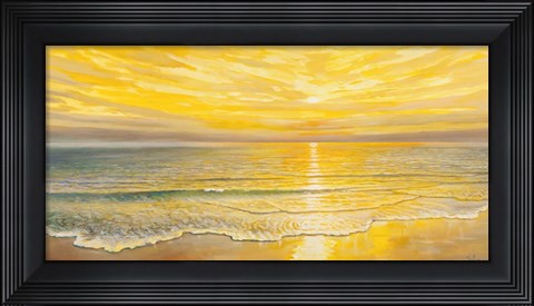 Framed Tramonto Dorato Print