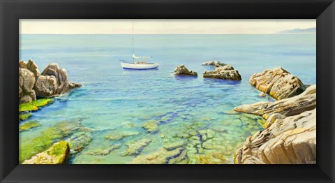 Framed Quieto Approdo Print