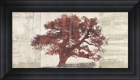 Framed Rusty Tree Panel Print