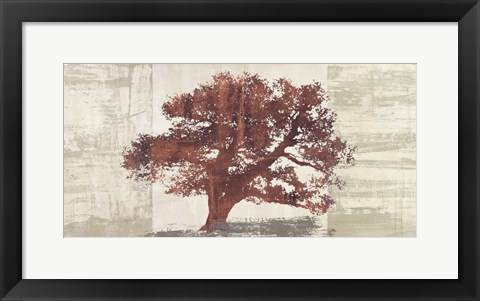 Framed Rusty Tree Panel Print