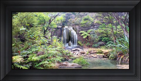 Framed Rainforest waterfall Print