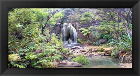 Framed Rainforest waterfall Print