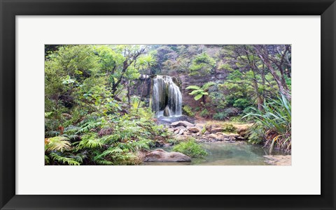 Framed Rainforest waterfall Print