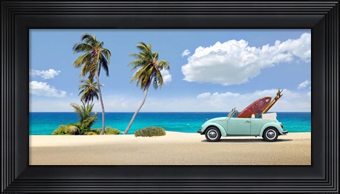 Framed Surfers&#39; Retreat Print