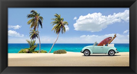 Framed Surfers&#39; Retreat Print