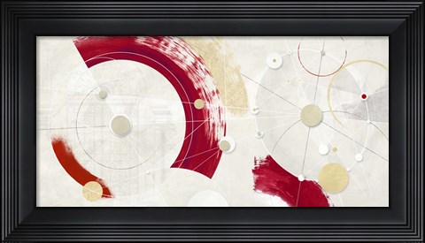 Framed Orbite cremisi Print