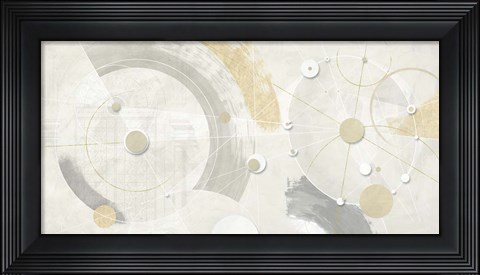 Framed Orbite gemelle Print