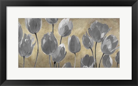 Framed Grey Tulips Print