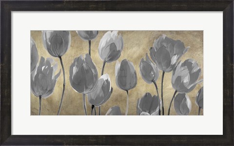 Framed Grey Tulips Print