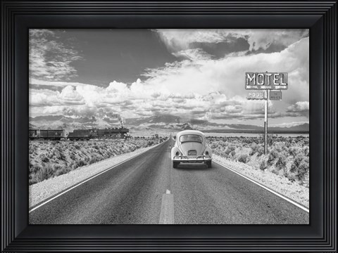 Framed Wandering in the USA Print