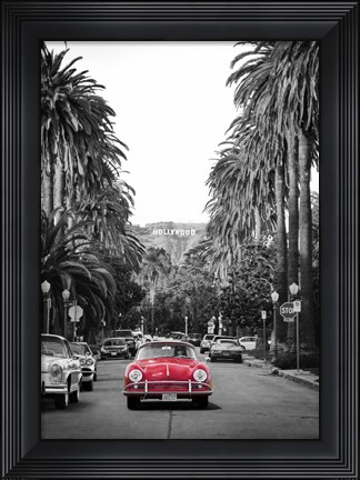 Framed Boulevard in Hollywood Print
