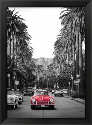 Framed Boulevard in Hollywood Print