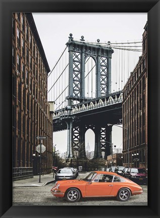 Framed By the Manhattan Bridge Print