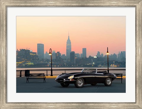 Framed Vintage Spyder in NYC Print