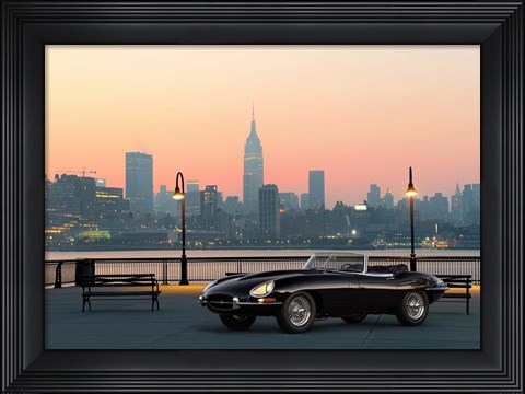 Framed Vintage Spyder in NYC Print