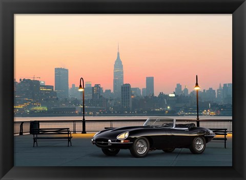 Framed Vintage Spyder in NYC Print