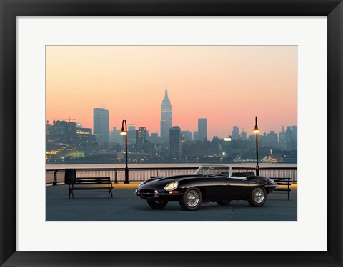 Framed Vintage Spyder in NYC Print