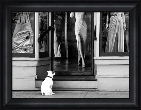 Framed Waiting for Her Print
