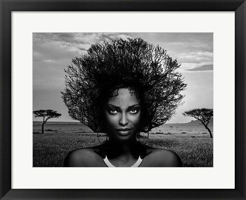 Framed Serengeti Queen Print
