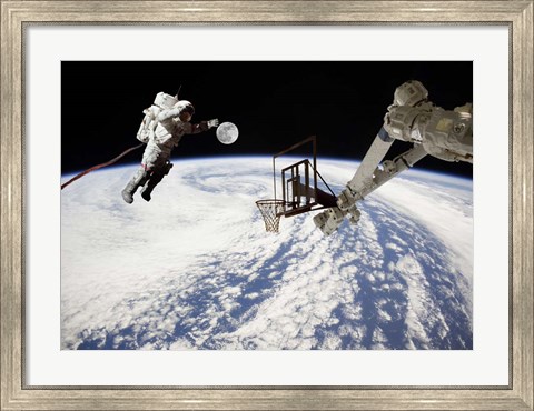 Framed Spaceball (NASA) Print