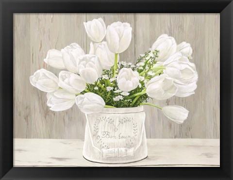 Framed Country Bouquet (neutral) Print