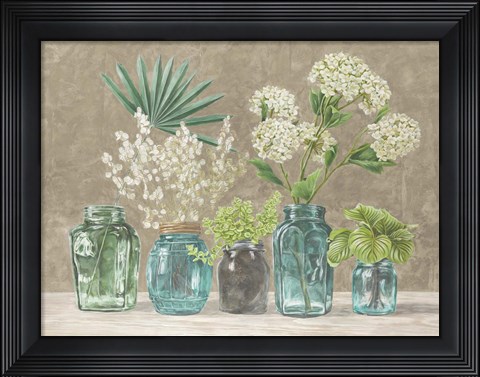 Framed Spring Arrangement II (neutral) Print