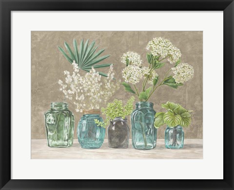 Framed Spring Arrangement II (neutral) Print