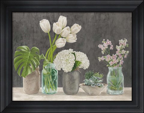 Framed Spring Arrangement I Print