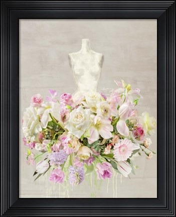 Framed Dressed in Flowers I Print