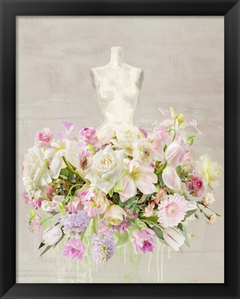 Framed Dressed in Flowers I Print