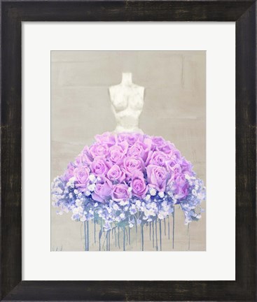 Framed Dressed in Flowers II Print