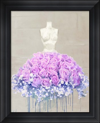 Framed Dressed in Flowers II Print