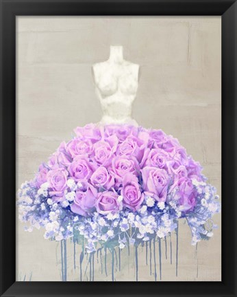 Framed Dressed in Flowers II Print