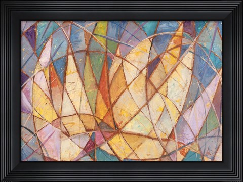 Framed Dinamismo di Vele sul Mare Print