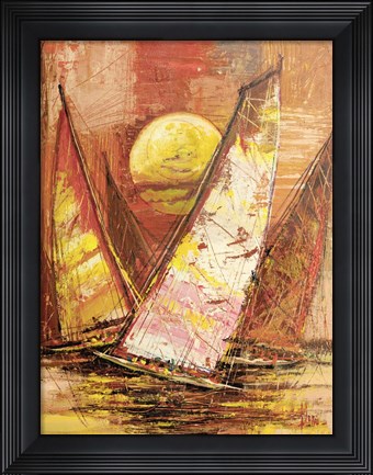 Framed Regata al Tramonto II Print