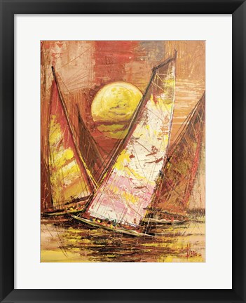 Framed Regata al Tramonto II Print