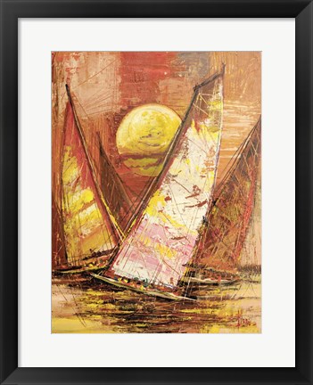 Framed Regata al Tramonto II Print