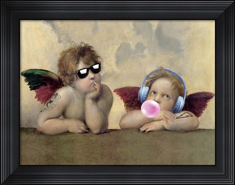 Framed Leisure Time, Angels Print