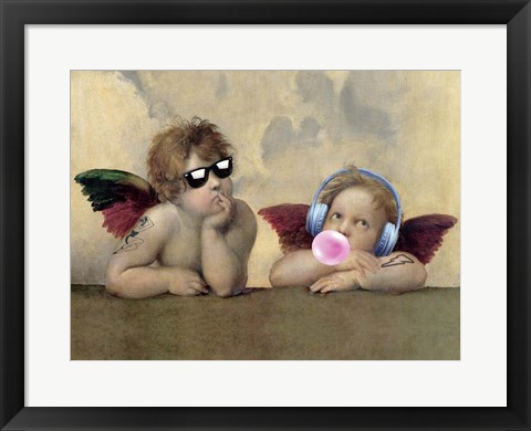 Framed Leisure Time, Angels Print