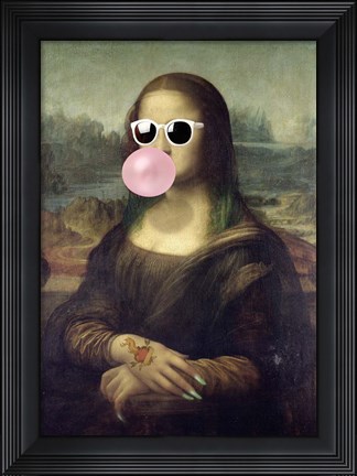 Framed Leisure Time, Monna Lisa Print