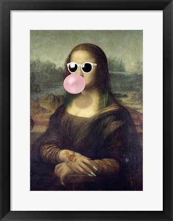 Framed Leisure Time, Monna Lisa Print