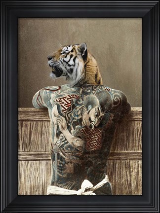 Framed Traditional Tattoo II Print
