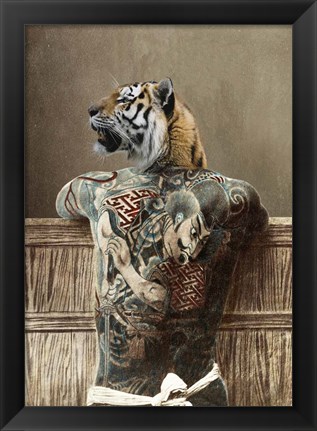 Framed Traditional Tattoo II Print