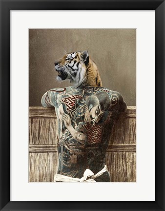 Framed Traditional Tattoo II Print