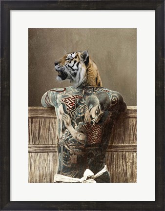 Framed Traditional Tattoo II Print