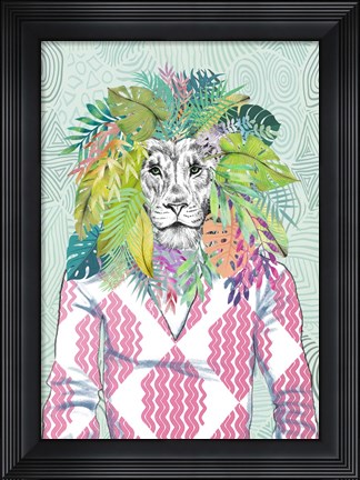 Framed King of the Jungle Print