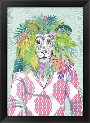 Framed King of the Jungle Print