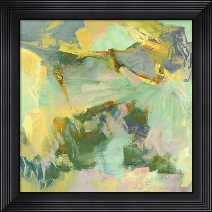 Framed Grass Pillow Print